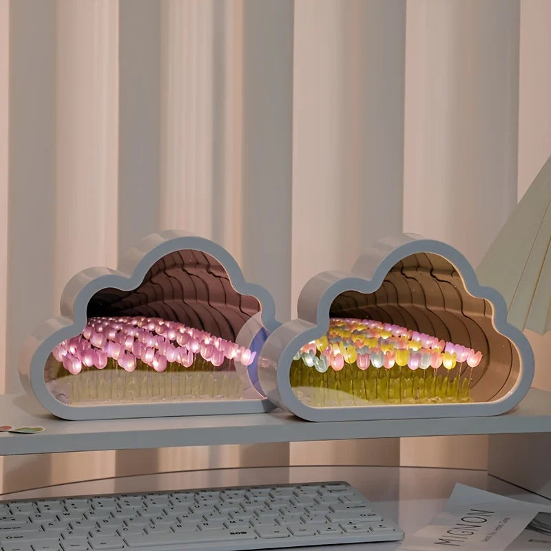 Cloud-Shaped Tulip Nightlight
