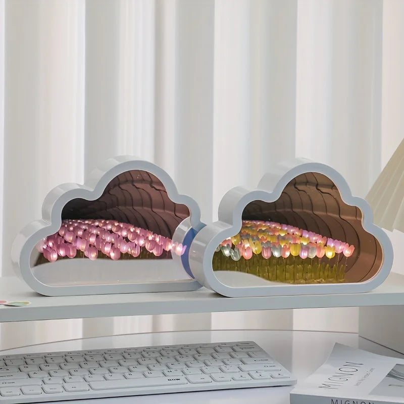 Cloud-Shaped Tulip Nightlight